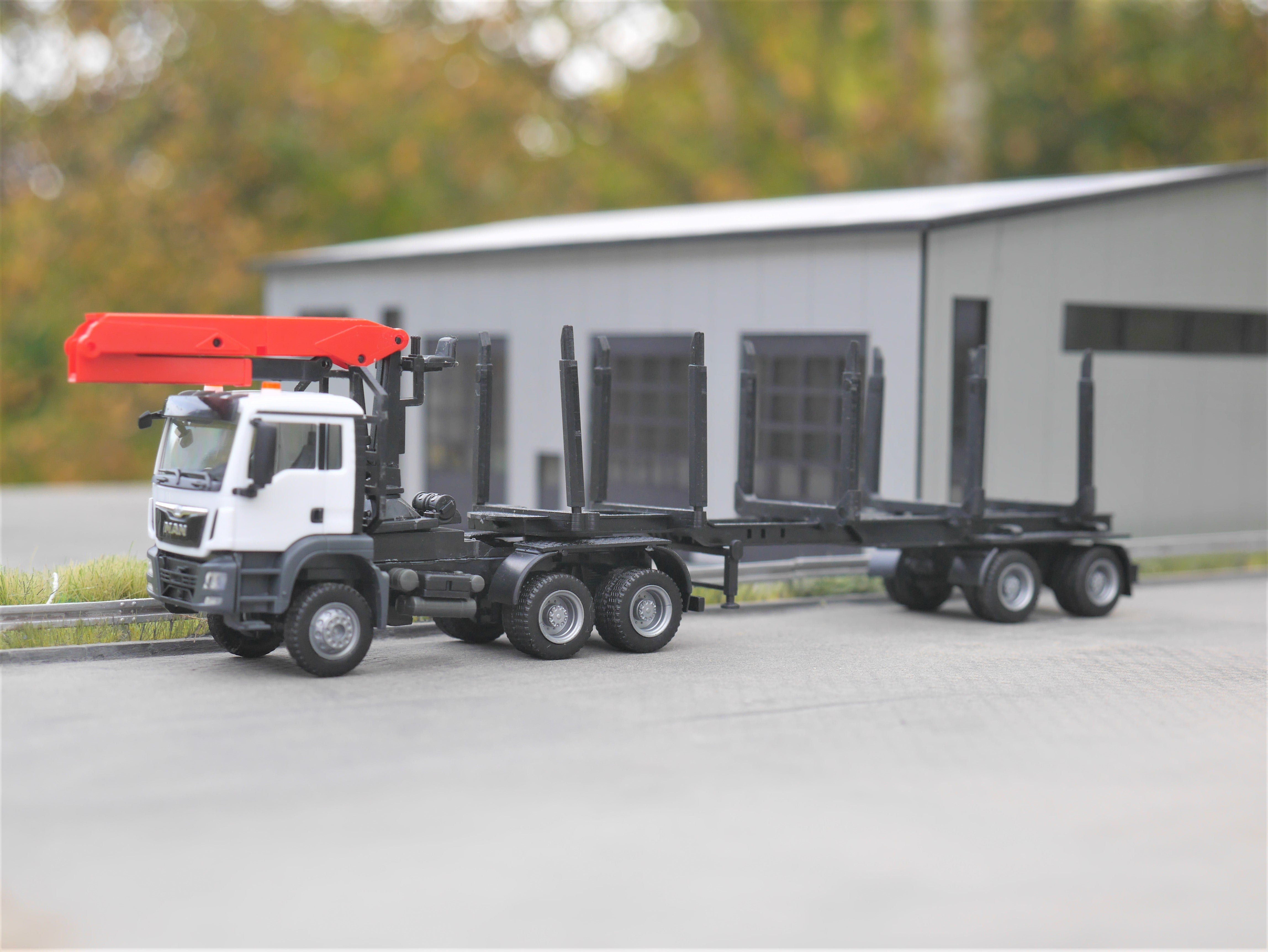 EM164 Bausatz Viehtransporter Hängerzug - Aufbau für LKW und Anhänger