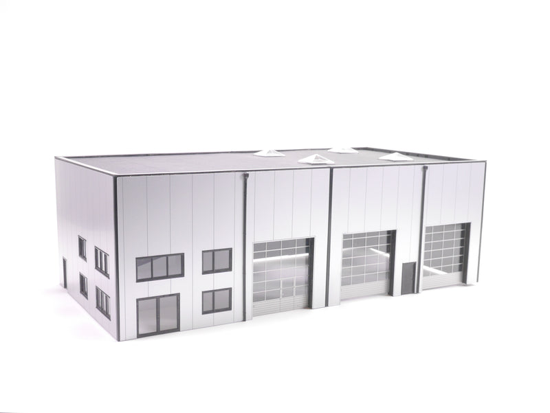 EM412 1:87 Bausatz für Werkstatt-/ Gewerbehalle mit Büro und 3 Toren
