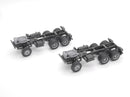 1:87 EM0383 MB SK 6x6 Chassis 2 Stk. als Bausatz dunkelgrau