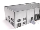EM414 1:87 Bausatz für Halle mit Verladetoren und Büro