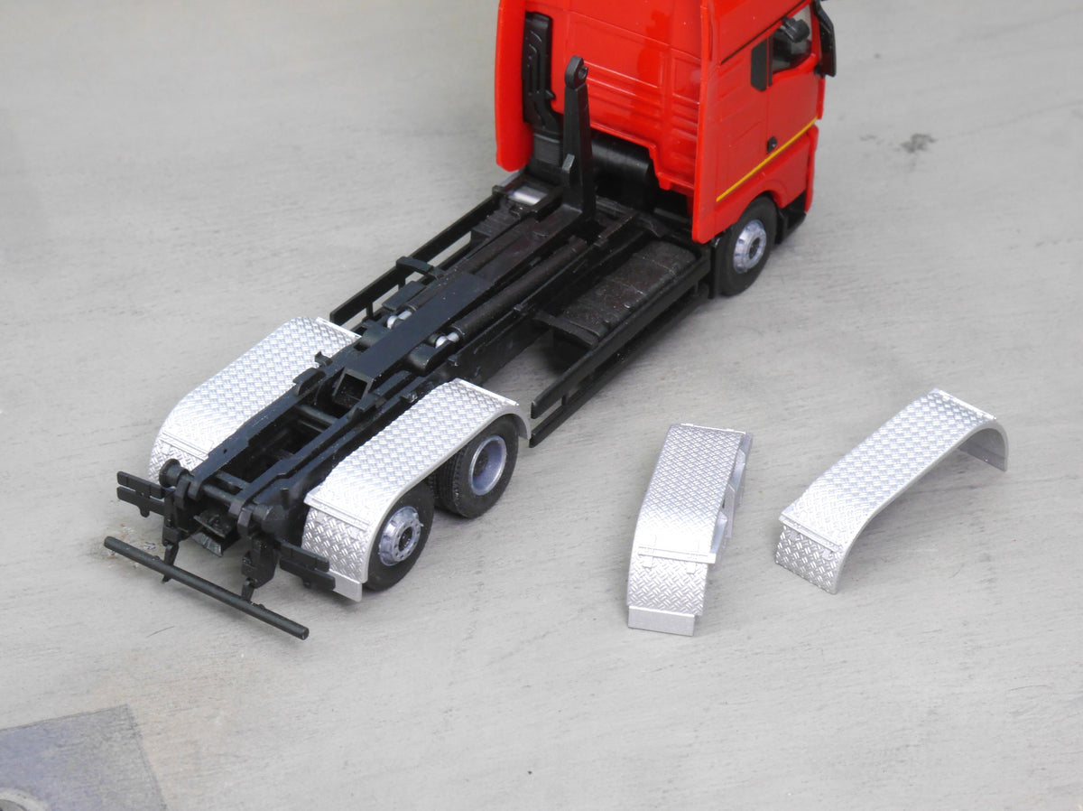 schutzblech lkw EM662 3x runde Riffelblech Kotflügel für LKW