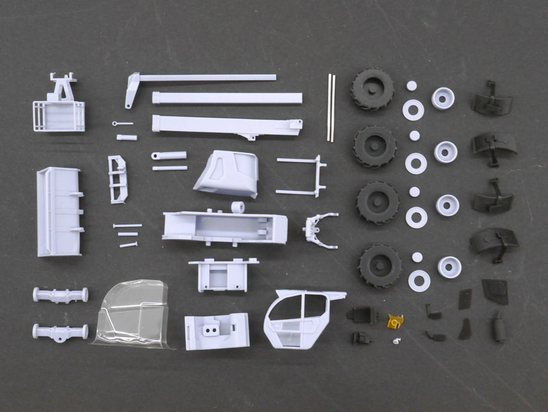 EM209 1:87 Bausatz Teleskoplader beweglich mit Palettengabel, Schaufel und Korb