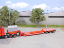 EM212 1:87 Bausatz Schwerlast Auflieger 3achs mit Baggerbett und Plane