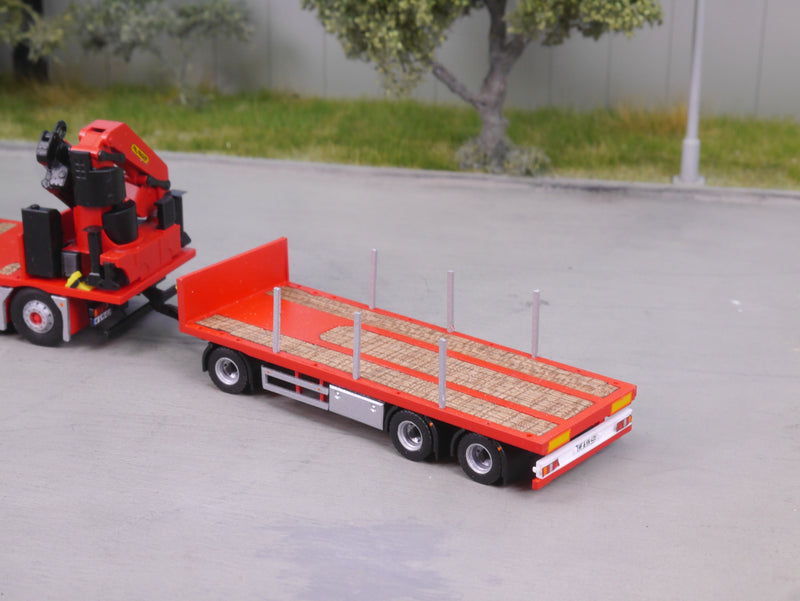 EM147 1:87 Bausatz 4a/3a Pritschen Hängerzug mit Ladekran
