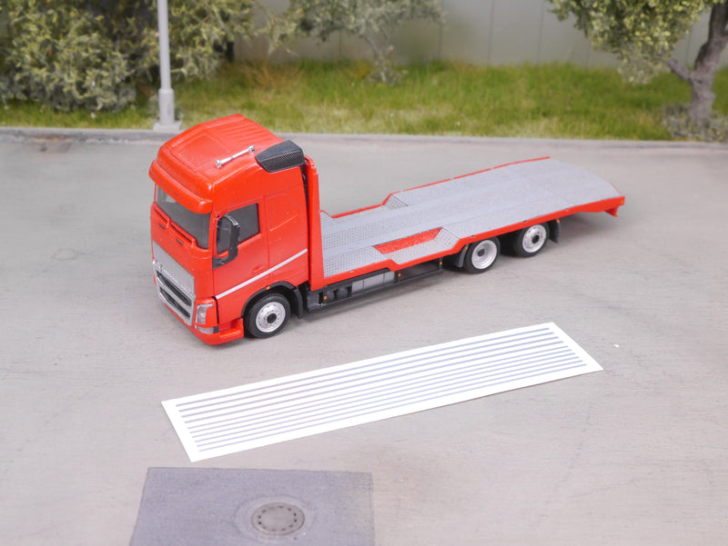 EM671 silberne Streifen Siebdruckdecal 20x 80mm