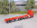EM124.2 1:87 Bausatz 5achs Container Trailer teilbar mit Radsätzen und separaten Kotflügeln