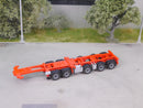 EM124.2 1:87 Bausatz 5achs Container Trailer teilbar mit Radsätzen und separaten Kotflügeln
