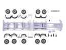 EM124.2 1:87 Bausatz 5achs Container Trailer teilbar mit Radsätzen und separaten Kotflügeln
