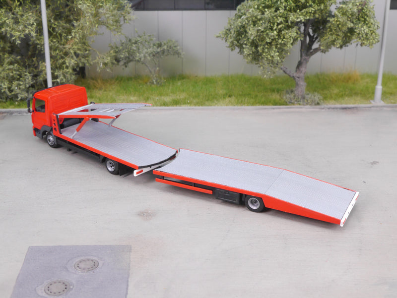 EM115 1:87 Bausatz 7,5t KW Transporter Aufbau und Anhänger