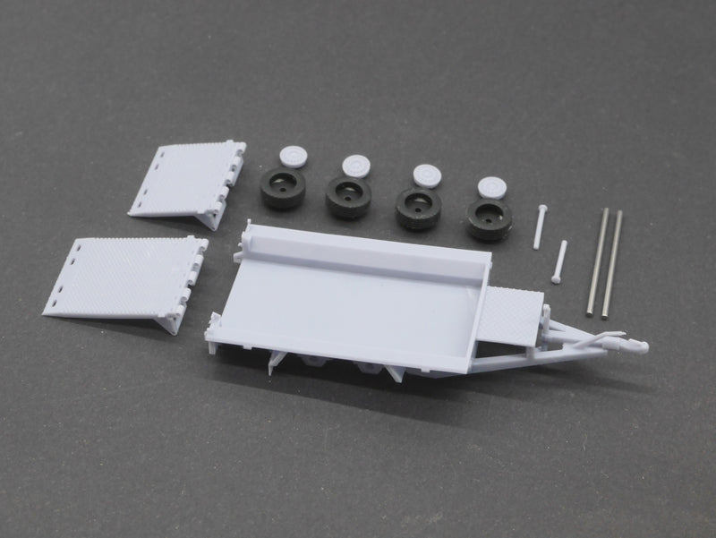 EM223 1:87 Bausatz Tandemanhänger für Baumaschinentransporte