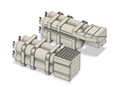 EM678 1:87 2 Sets CNG Tanks für Scania Zugmaschine