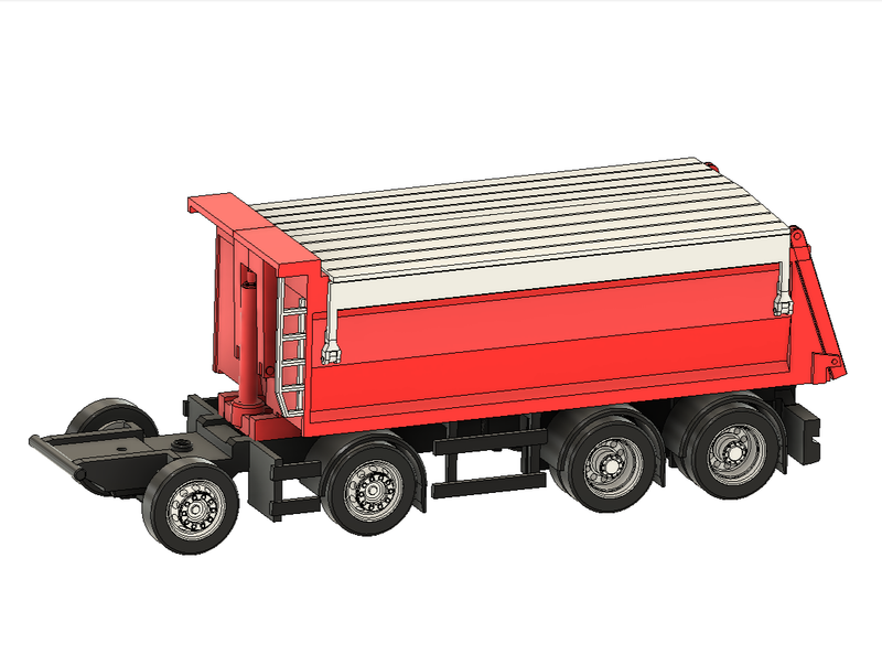 EM214 Bausatz 4achs Kipper mit Verdeck nach NL Vorbild