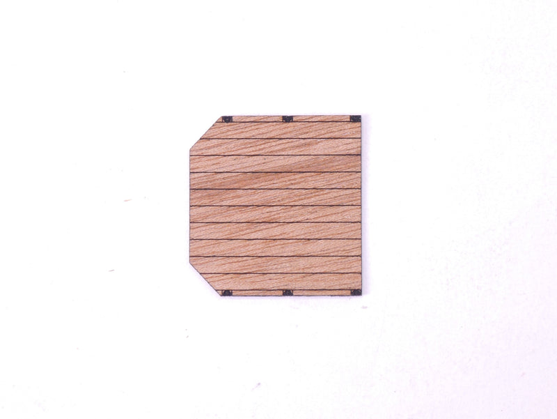 EM604 Holz Auflage für Herpa Semitieflader dunkel
