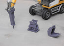 EM610 4x Anbaugeräte für Herpa Liebherr Bagger Set Nr. I